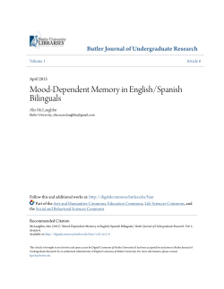 Mood-Dependent Memory in English/Spanish Bilinguals