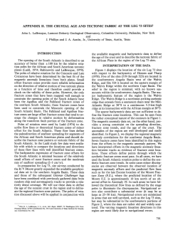 Appendix II. The Crustal Age and Tectonic Fabric at the Leg 73 Sites
