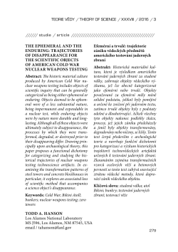 this PDF file - Teorie vědy / Theory of Science