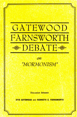 Gatewood-Farnsworth Debate on - International College of the Bible