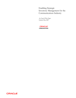Enabling Strategic Inventory Management