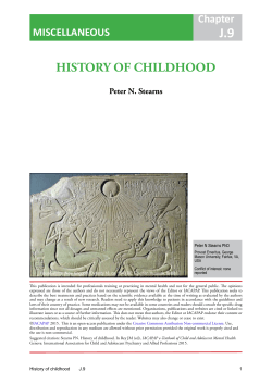 History of childhood