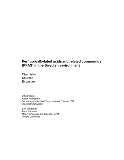 Perfluoroalkylated acids and related compounds