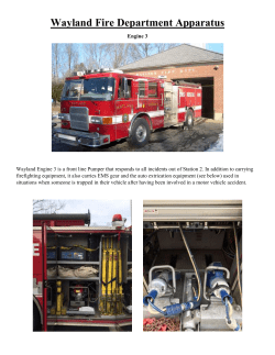 Fire Apparatus - Town of Wayland