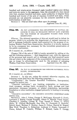 488 ACTS, 1964. &mdash; CHAPS. 586, 587. hundred and ninety
