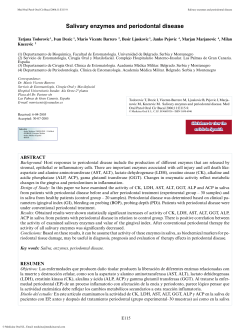 Salivary enzymes And Periodontal disease