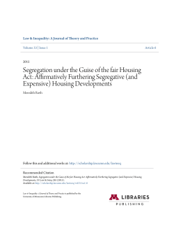 Affirmatively Furthering Segregative (and Expensive)