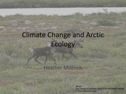 Climate Change and Arctic Ecology