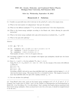 Homework 3 &ndash; Solution - Michigan State University