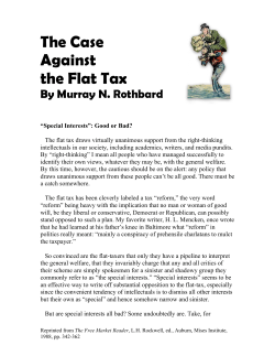The Case Against the Flat Tax