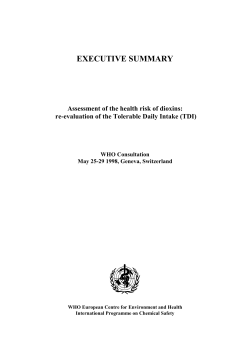 Assessment of the health risk of dioxins