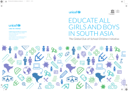 educate all girls and boys in south asia