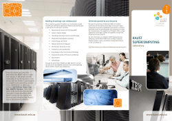 KAUST Supercomputing Laboratory