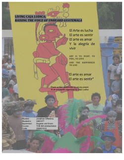 El Arte es lucha El arte es sentir El arte es amar Y la alegr