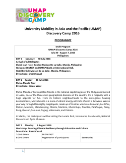 Programme Schedule - Office of Academic Links