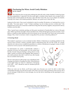 Purchasing Ear Wires: Avoid Costly Mistakes