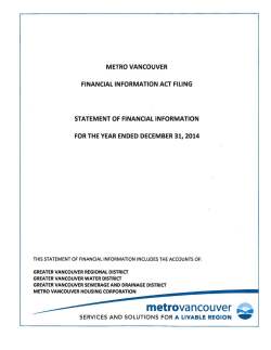 2014 Statement of Financial Information