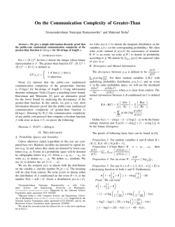 On the Communication Complexity of Greater-Than