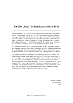 Parallel Lives: Tandem Narratives in Film