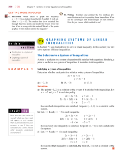 Graphing Systems of Linear Inequalities