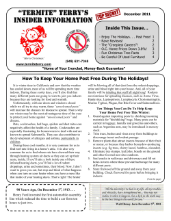 How To Keep Your Home Pest Free During The