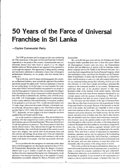 50 Years of the Farce of Universal Franchise in