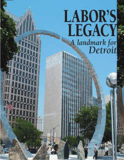 Labor`s Legacy: A Landmark for Detroit
