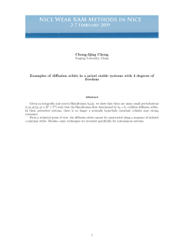 Examples of diffusion orbits in a priori stable systems with 3 degrees