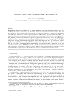 Argument Graphs and Assumption