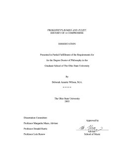 Prokofiev`s Romeo and Juliet: history of a compromise