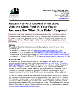 Requesting a Default Judgment by Clerk