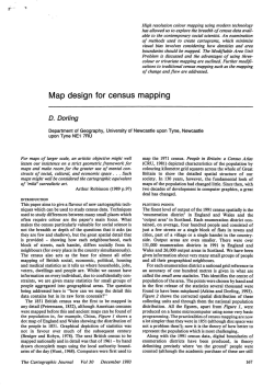 Map design for census mapping
