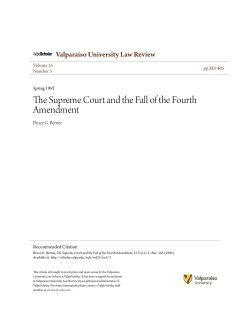 The Supreme Court and the Fall of the Fourth Amendment