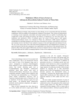 Modulatory Effects of Guava Extract on Adriamycin