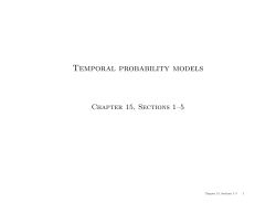 Temporal probability models - People @ EECS at UC Berkeley