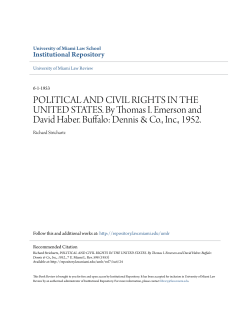 POLITICAL AND CIVIL RIGHTS IN THE UNITED STATES. By