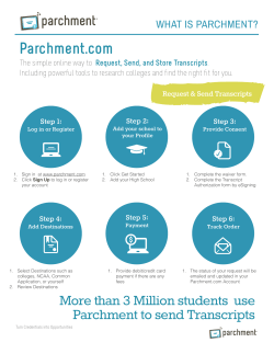 What is Parchment? - Reitz Memorial High School