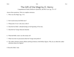 The Gift of the Magi by O. Henry - Ms.Sullivan`s English ​9 and 10