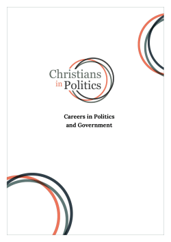 Careers in Politics and Government
