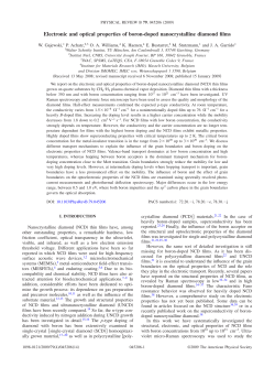 Electronic and optical properties of boron-doped
