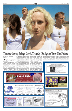 Theatre Group Brings Greek Tragedy &ldquo;Antigone&rdquo; into The Future