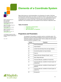 Elements of a Coordinate System