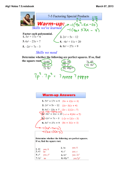 Alg1 Notes 7.5.notebook