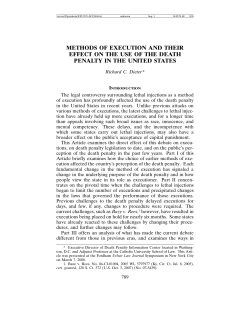 methods of execution and their effect