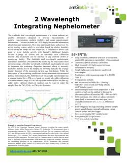 2 Wavelength Integrating Nephelometer