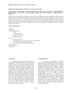 Semi-automatic procedure for the determination of the cell surface