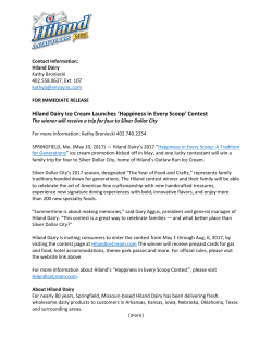 Hiland Dairy Ice Cream Launches `Happiness in Every Scoop` Contest