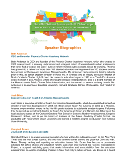 Speaker Biographies - The Philanthropy Roundtable