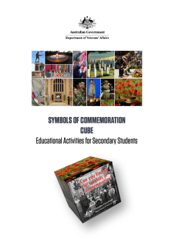 symbols of commemoration cube - ANZAC Portal
