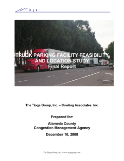 Truck Parking Facility Feasibility and Location Study